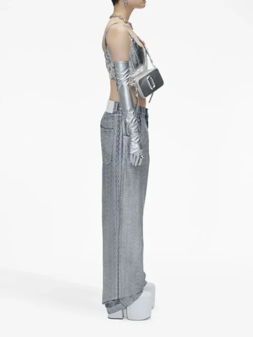 MARC JACOBS Metallic Snapshot shoulder bag