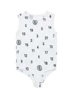 Kids MM6 MAISON MARGIELA KIDS Margiela Kids Bodysuit with numbers print