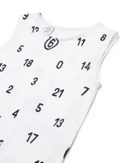 Kids MM6 MAISON MARGIELA KIDS Margiela Kids Bodysuit with numbers print