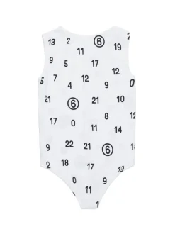 Kids MM6 MAISON MARGIELA KIDS Margiela Kids Bodysuit with numbers print