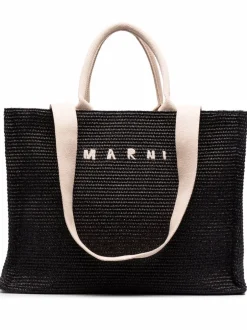 MARNI Tote bag with embroidery
