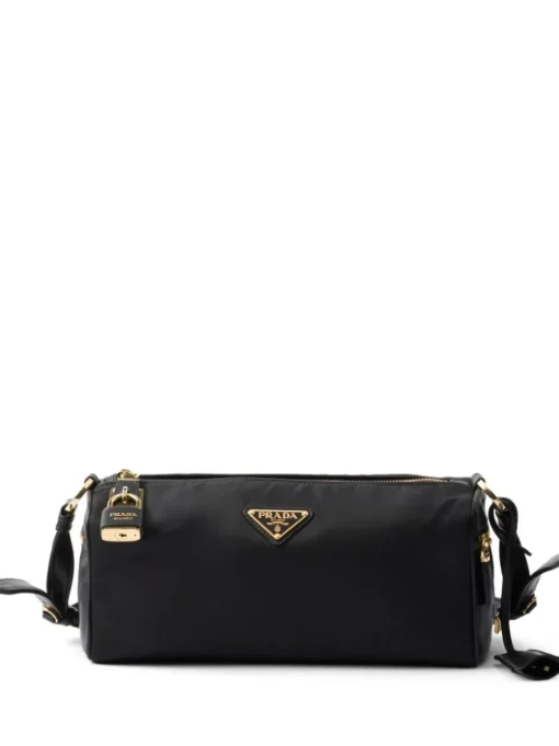 PRADA Medium shoulder bag in Re-Nylon and leather