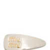 MIU MIU Hair clip with logo plaque