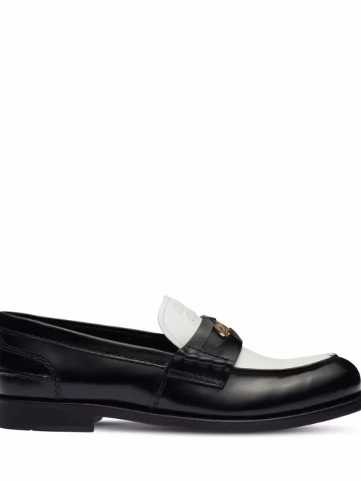 MIU MIU Leather moccasins