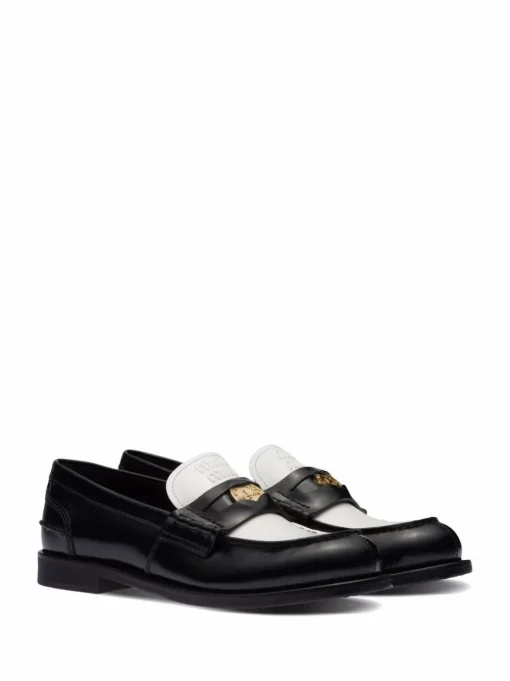 MIU MIU Leather moccasins