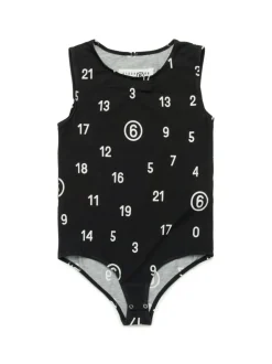 Kids MM6 MAISON MARGIELA KIDS Bodysuit with numbers print