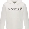 Kids MONCLER ENFANT Cotton sweatshirt with logo and hood