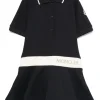Kids MONCLER ENFANT Polo-style dress with logo band