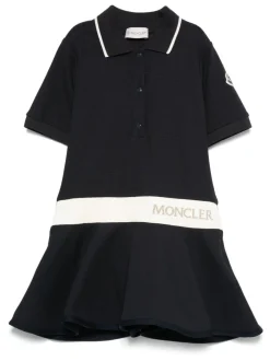 Kids MONCLER ENFANT Polo-style dress with logo band