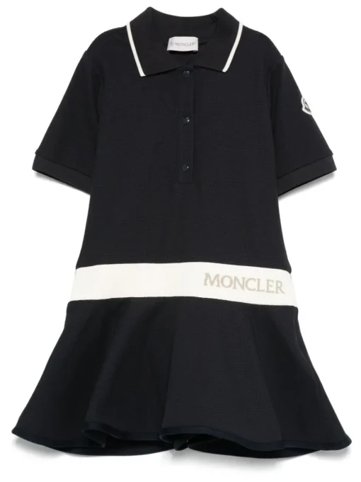 Kids MONCLER ENFANT Polo-style dress with logo band