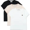 Kids MONCLER ENFANT Set of 3 cotton T-shirts