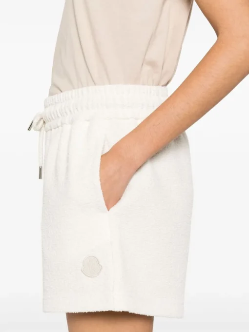 MONCLER Shorts with logo application