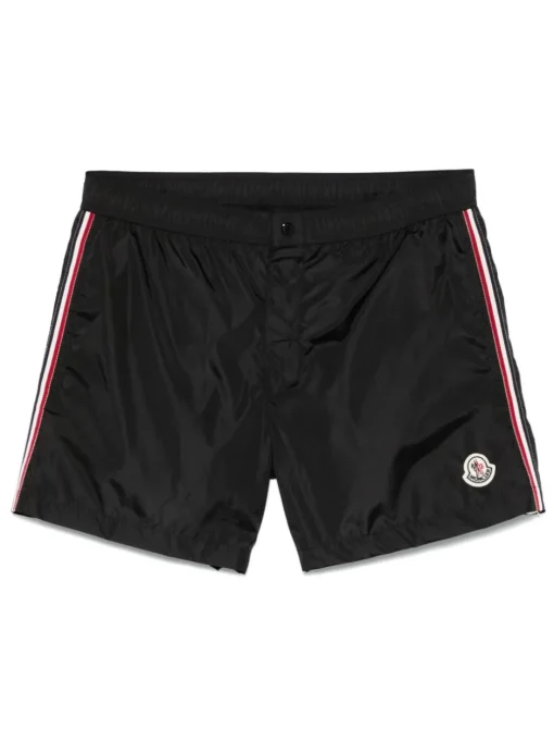 MONCLER Swimsuit with tricolor trim