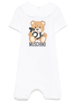 Kids/BOY MOSCHINO KIDS Leo Teddy print romper