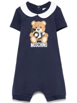 Kids/BOY MOSCHINO KIDS Leo Teddy print romper