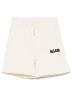 Kids/BOY MSGM KIDS Cotton shorts with logo