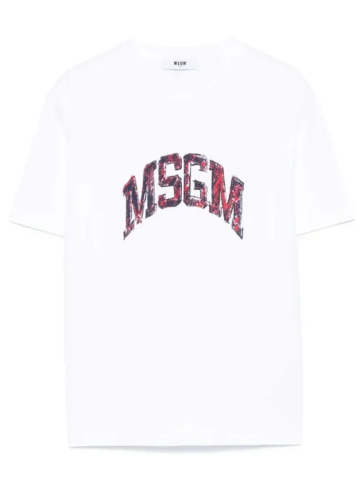 Kids MSGM KIDS Jersey T-shirt with logo