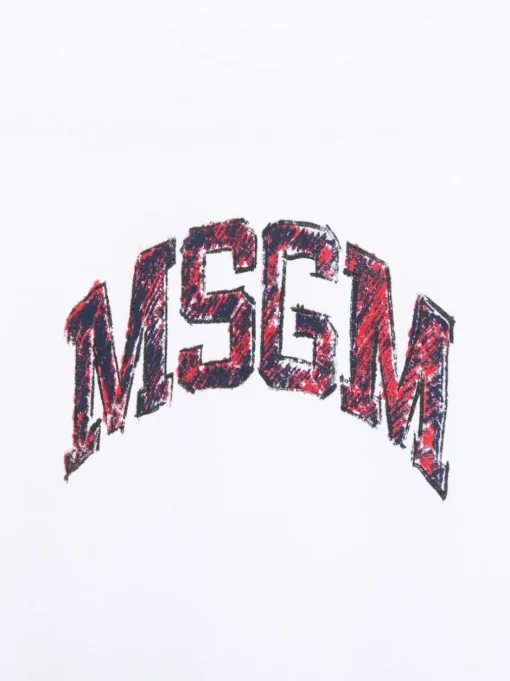 Kids MSGM KIDS Jersey T-shirt with logo