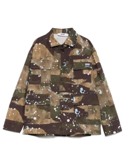 Kids/BOY MSGM KIDS Shirt with camouflage print