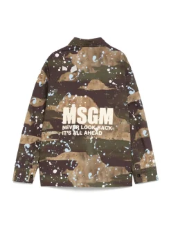 Kids/BOY MSGM KIDS Shirt with camouflage print