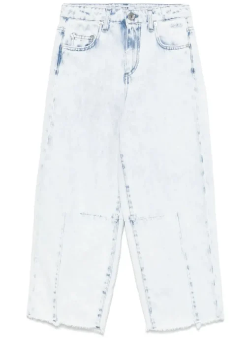 Kids MSGM KIDS Jeans with a worn effect
