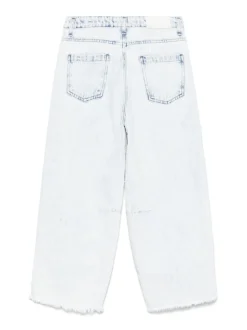 Kids MSGM KIDS Jeans with a worn effect