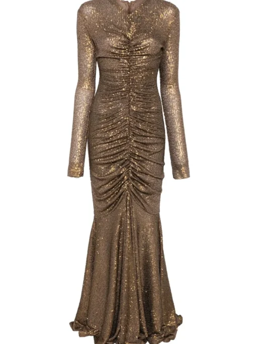 NORMA KAMALI Long sleeve evening dress