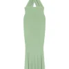 NORMA KAMALI Mermaid evening dress with crossover neckline
