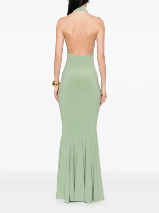 NORMA KAMALI Mermaid evening dress with crossover neckline