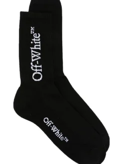 OFF WHITE Bookish socks with intarsia