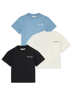 Kids/BOY PALM ANGELS KIDS Set of 3 T-shirts with logo print