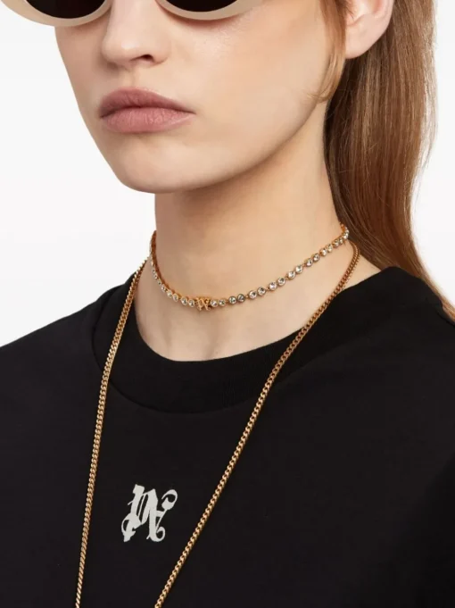 PALM ANGELS T-shirt con monogramma PA