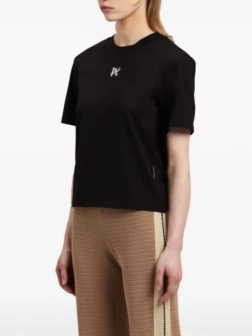 PALM ANGELS T-shirt con monogramma PA