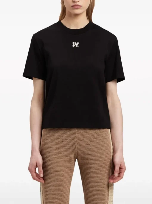 PALM ANGELS T-shirt con monogramma PA