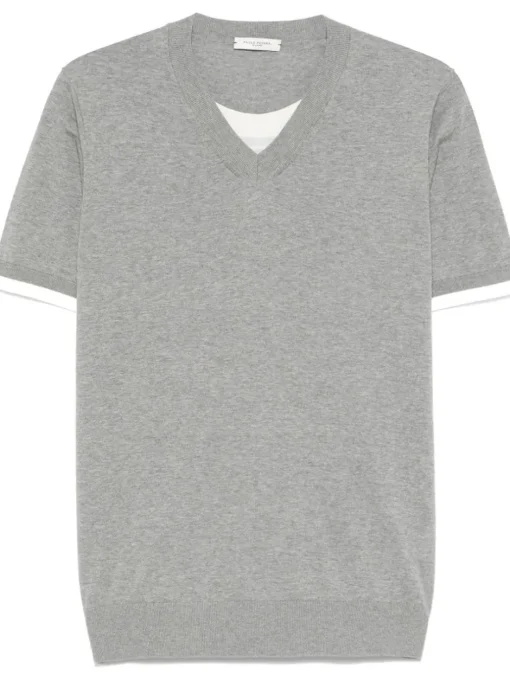 PAOLO PECORA T-shirt with layered design