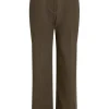 PATOU Wide leg gabardine trousers