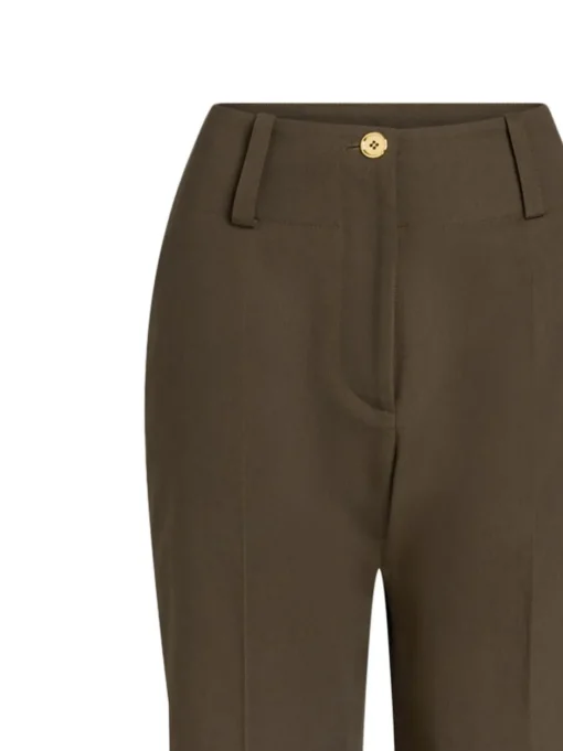 PATOU Wide leg gabardine trousers