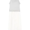 PESERICO - midi dress with sequin panels
