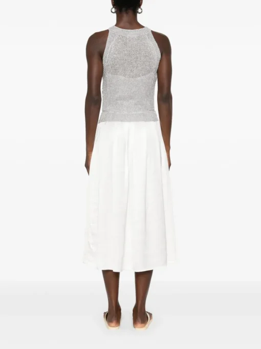 PESERICO - midi dress with sequin panels