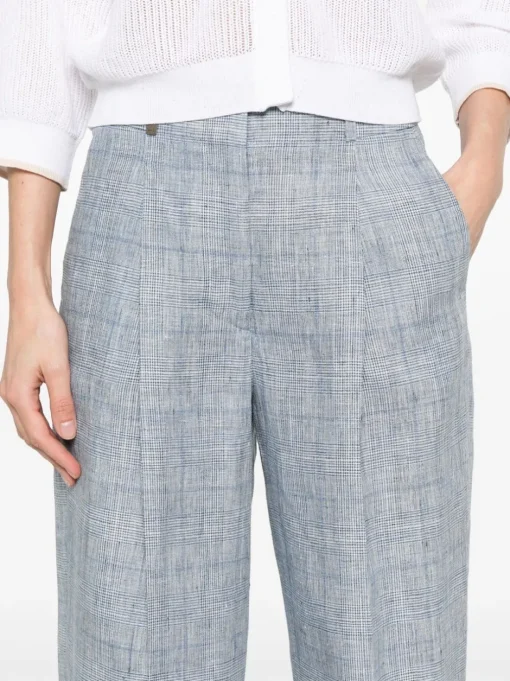 PESERICO Checked trousers