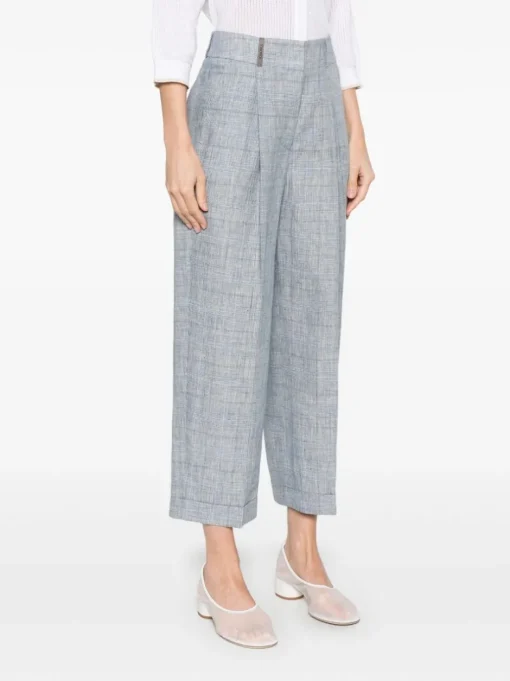 PESERICO Checked trousers