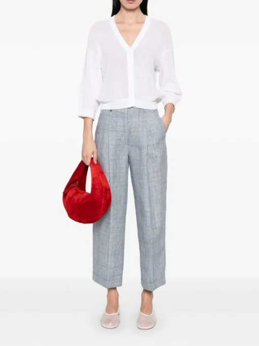 PESERICO Checked trousers