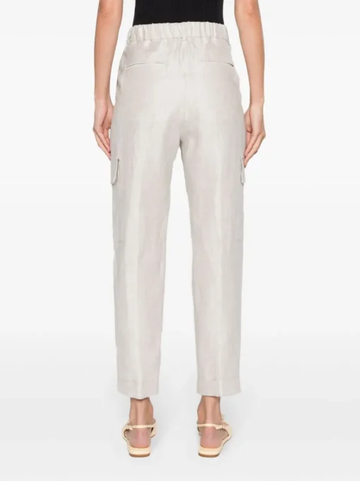 PESERICO High-waisted cropped trousers