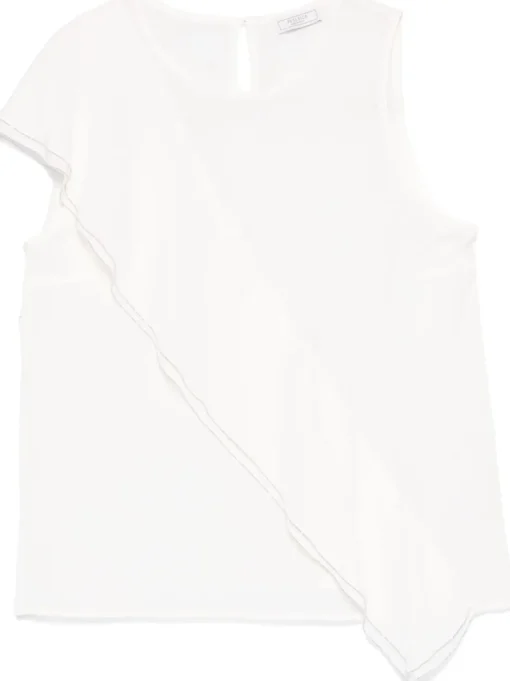 PESERICO Top with ruffles