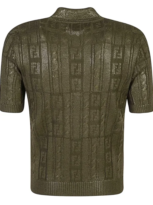 FENDI Pole wool polo shirt