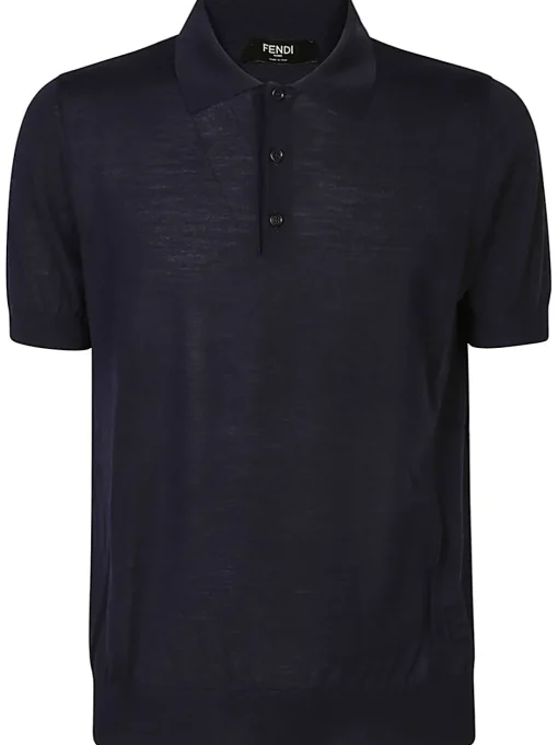 FENDI Polo Polo in lana blu