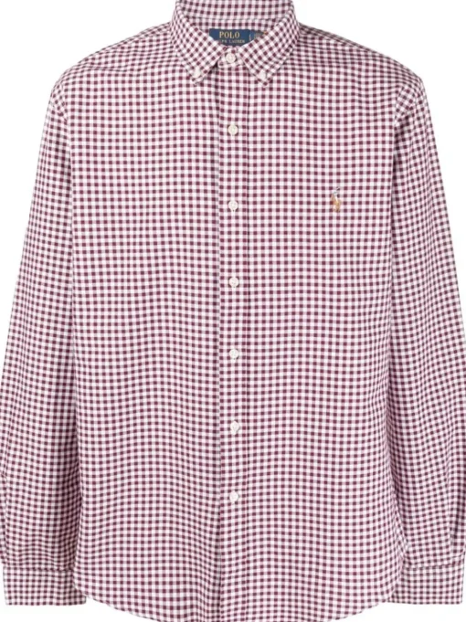 POLO RALPH LAUREN Camicia a quadri con ricamo