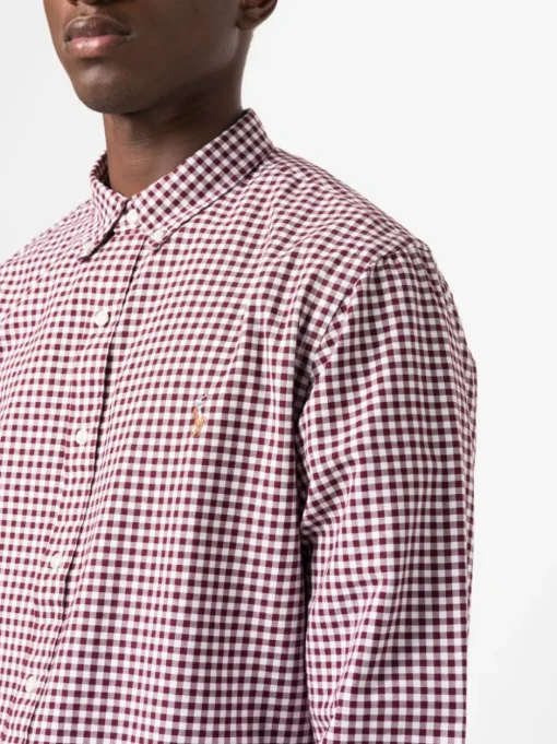 POLO RALPH LAUREN Camicia a quadri con ricamo