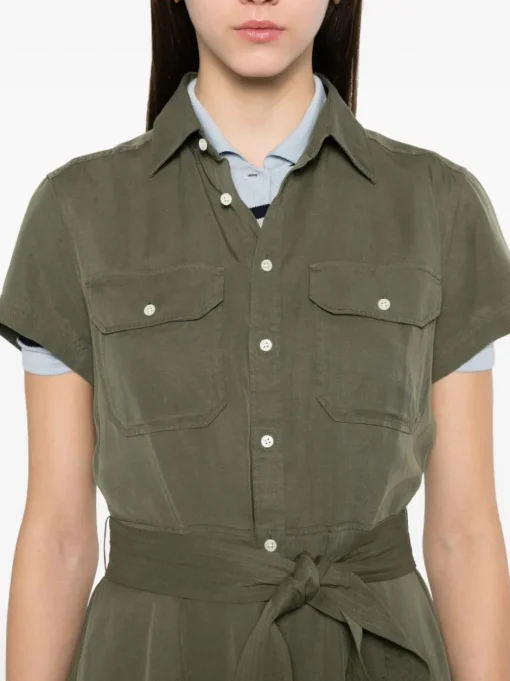 POLO RALPH LAUREN Midi dress with flounces