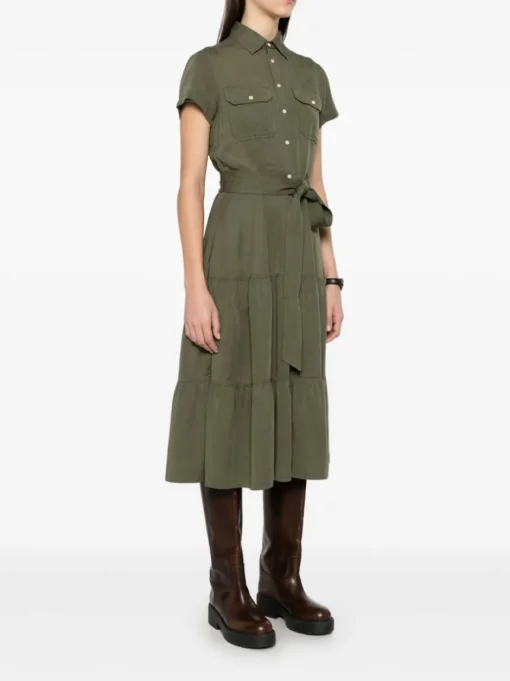 POLO RALPH LAUREN Midi dress with flounces